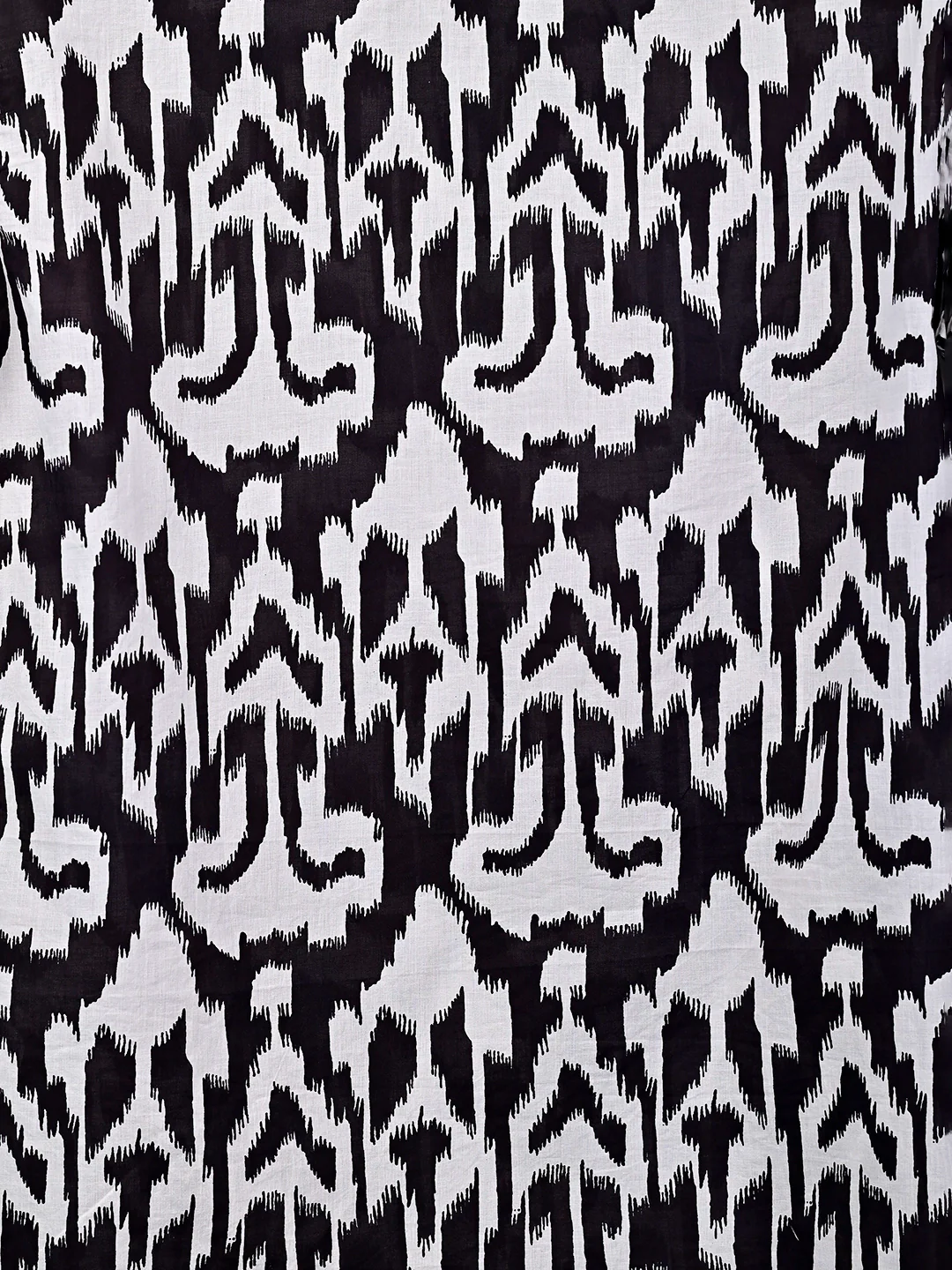 Black Abstract Printed Short Kurta - Image 4