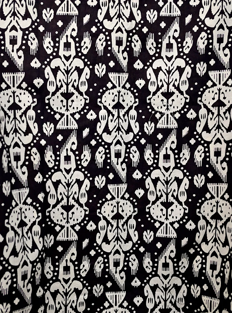 Black-Cream Block Printed Full-Sleeves Shirt - Image 4