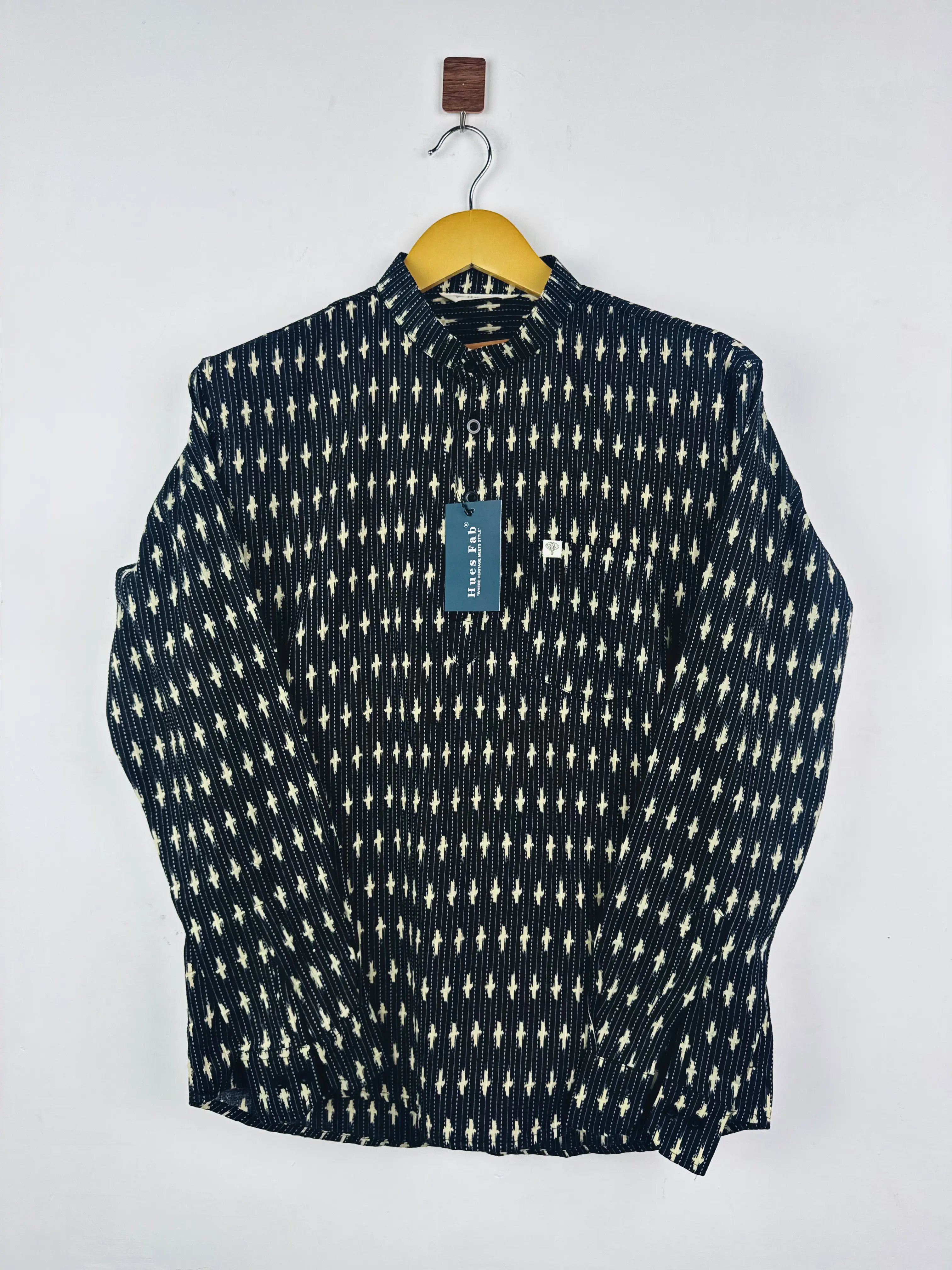 Black Motifs Kantha short kurta - Image 2