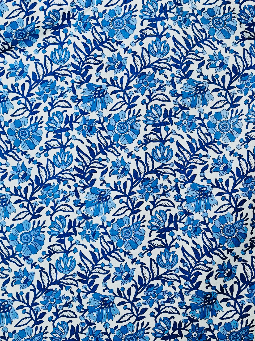 Blue Floral printed Half-Sleeves Shirt - Image 5
