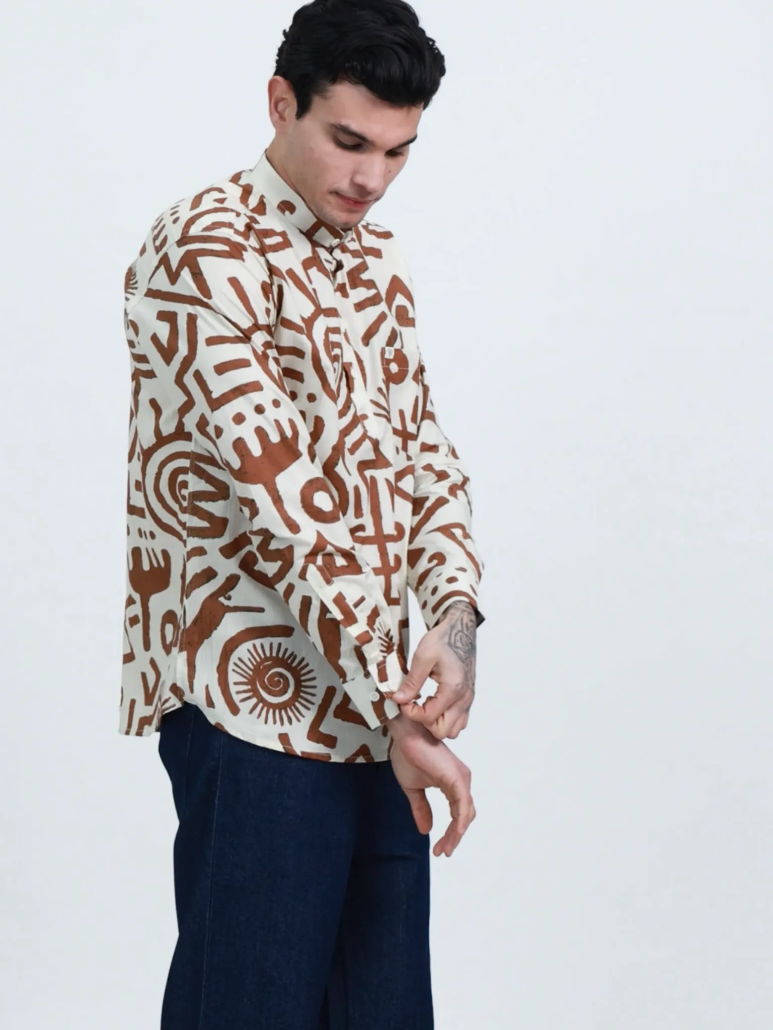 Brown Celestial short kurta - Image 2