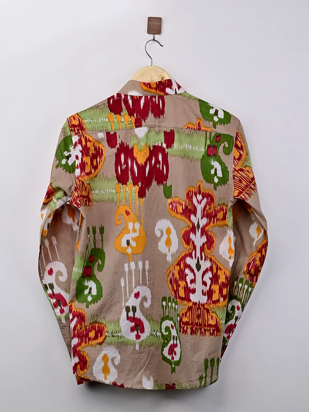 Brown Self Patterned Printed Full-Sleeves Shirt - Image 3