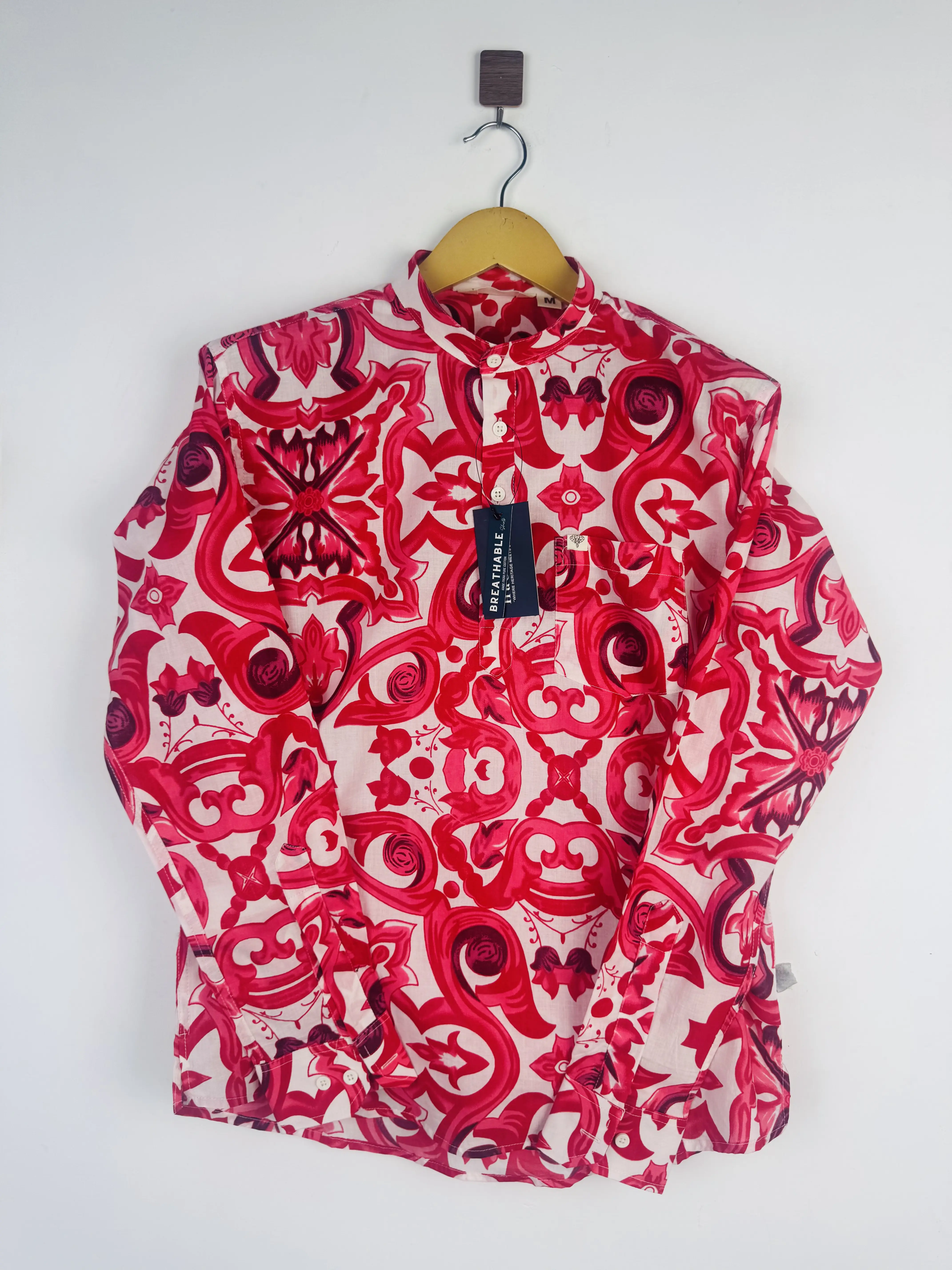 fuchsia Printed short kurta - Image 2