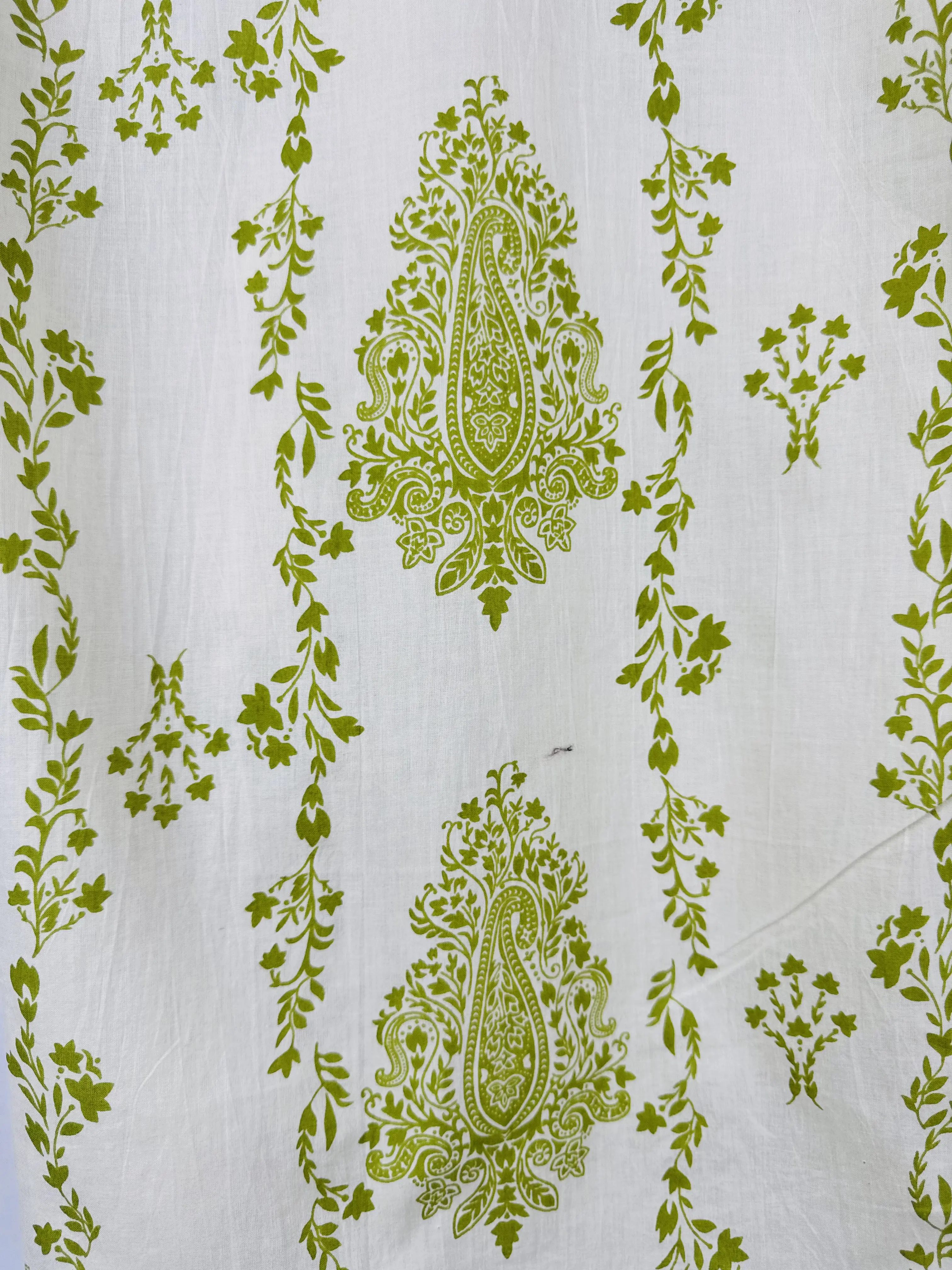 ivory green printed short kurta - Image 4