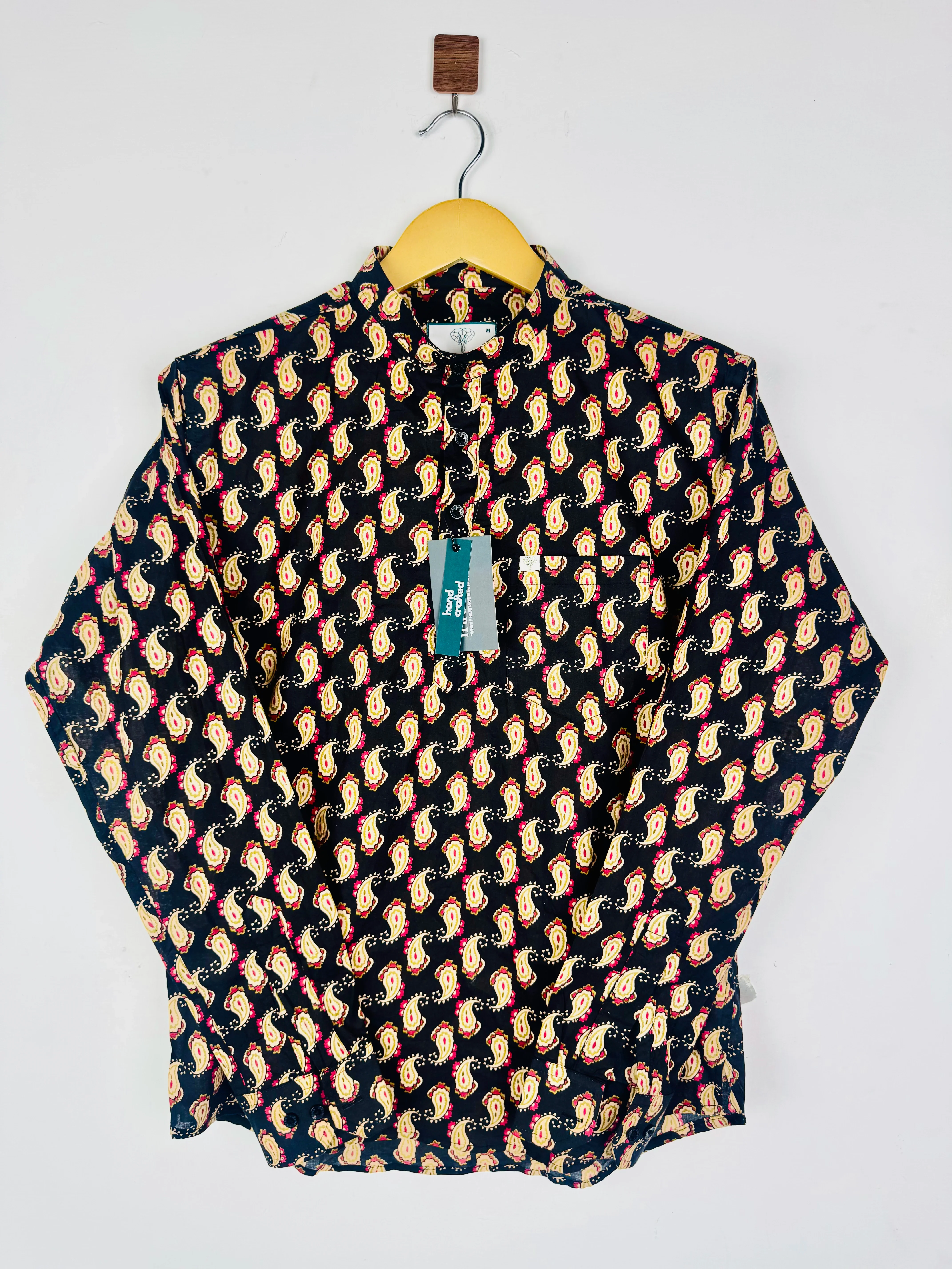 Kalamkari Noir Printed Short Kurta - Image 2
