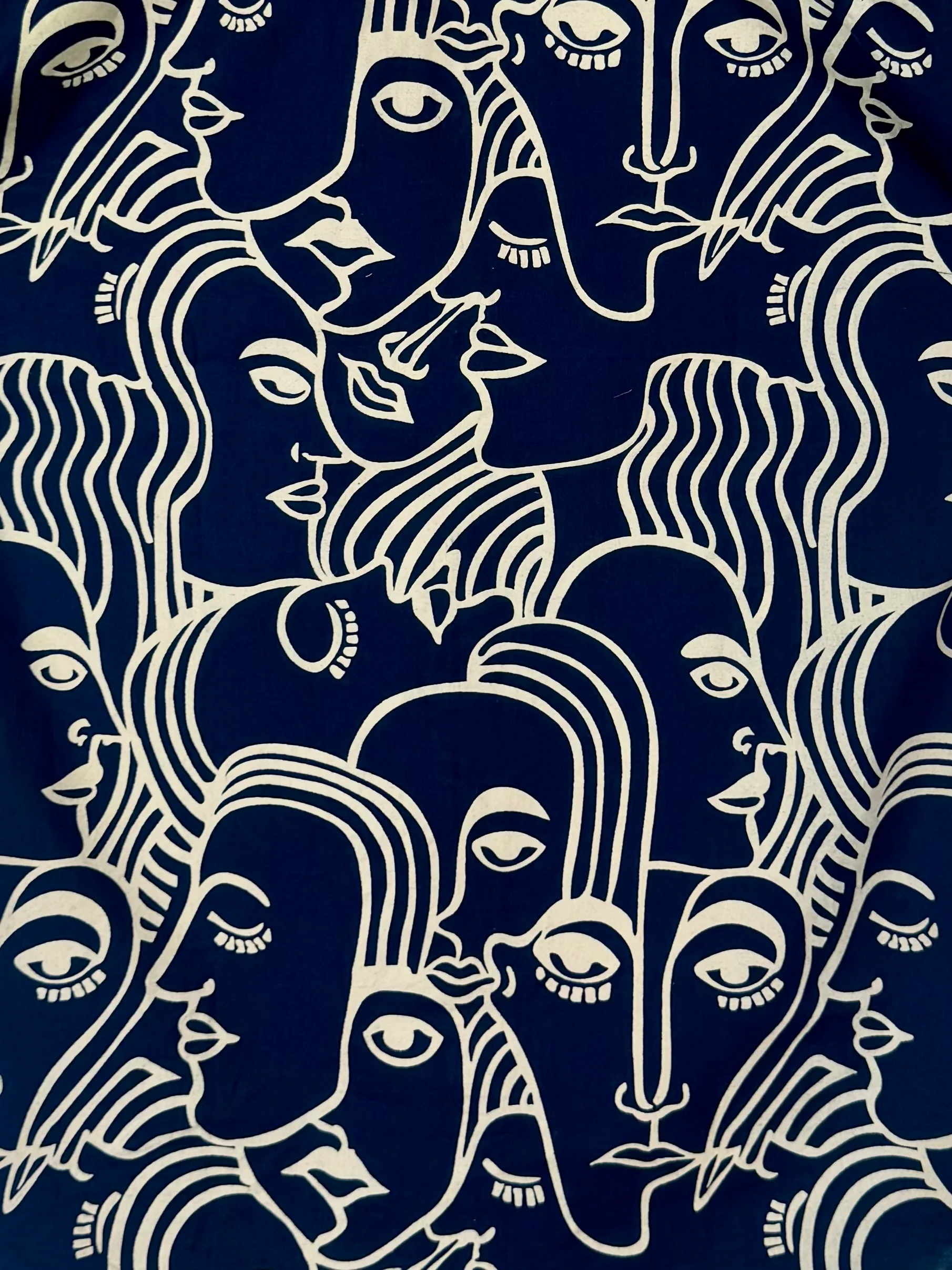 Navy Face Art Half Sleeves Shirt - Image 4
