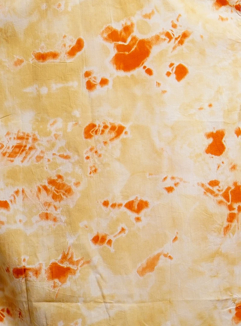 orange tie dye half-sleeves shirt - Image 4
