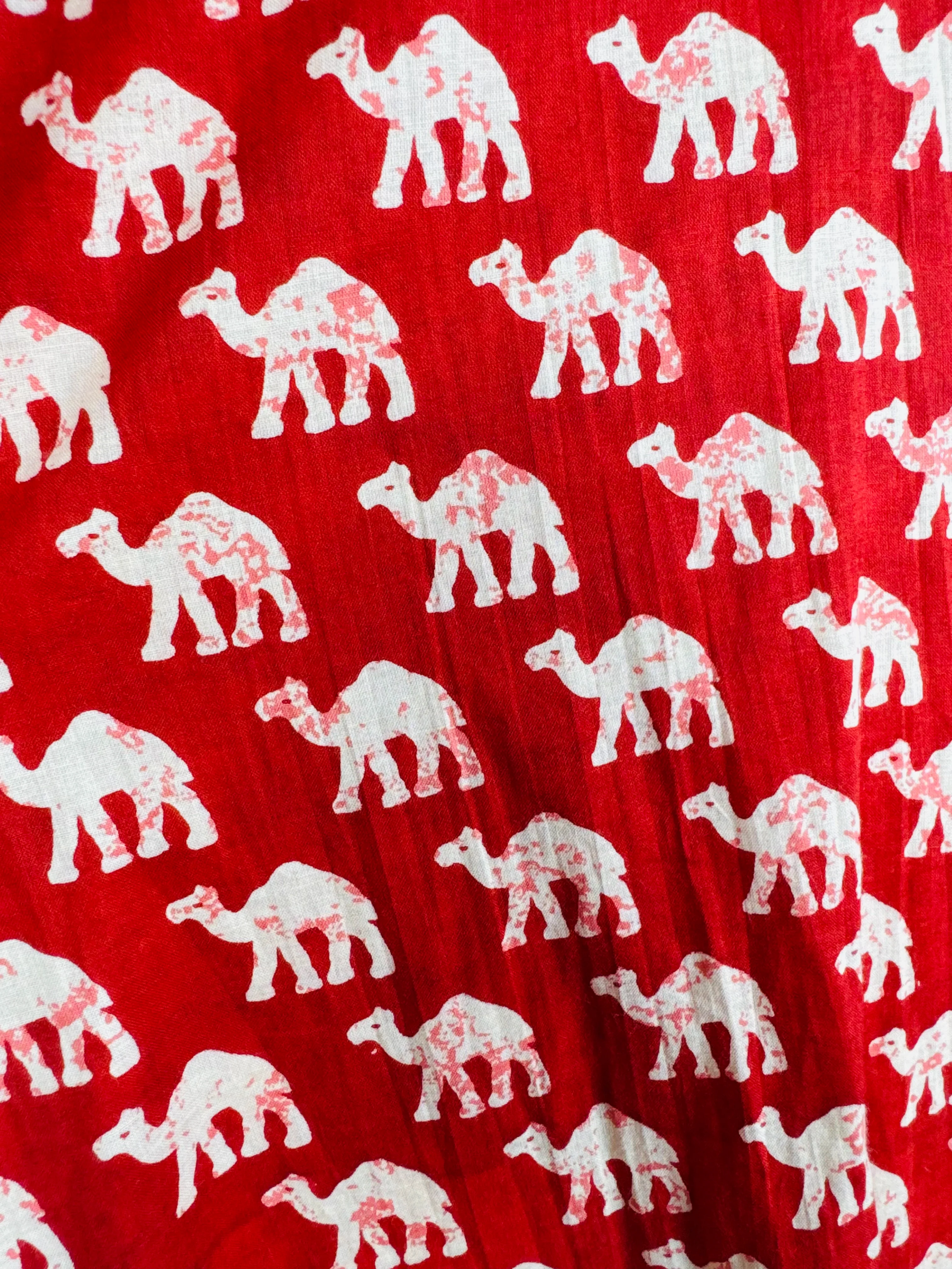 Red Camel Printed Half Sleeves Shirt - Image 3