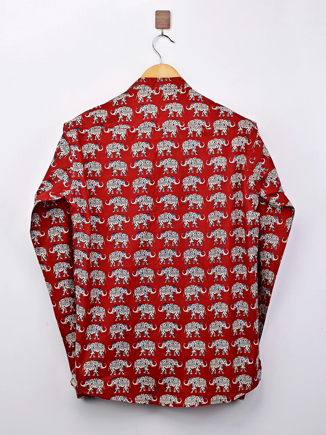 red elephant printed short kurta - Image 3