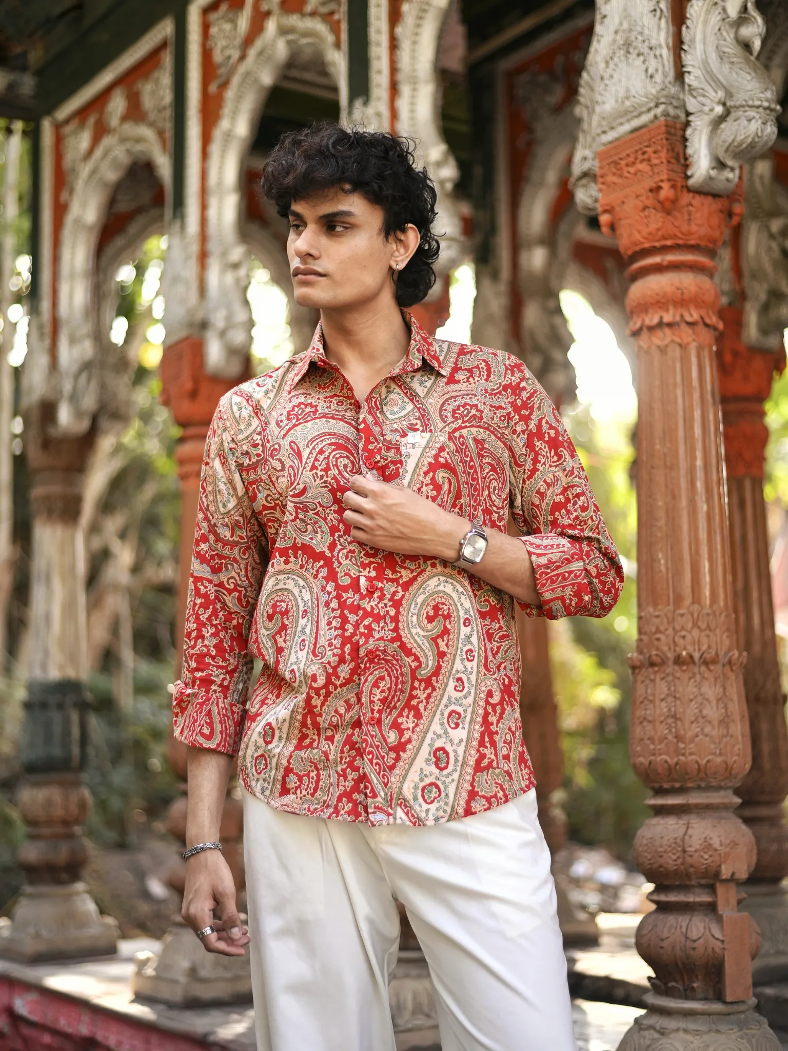 Red Mafia Full Sleeves Shirt - Image 2
