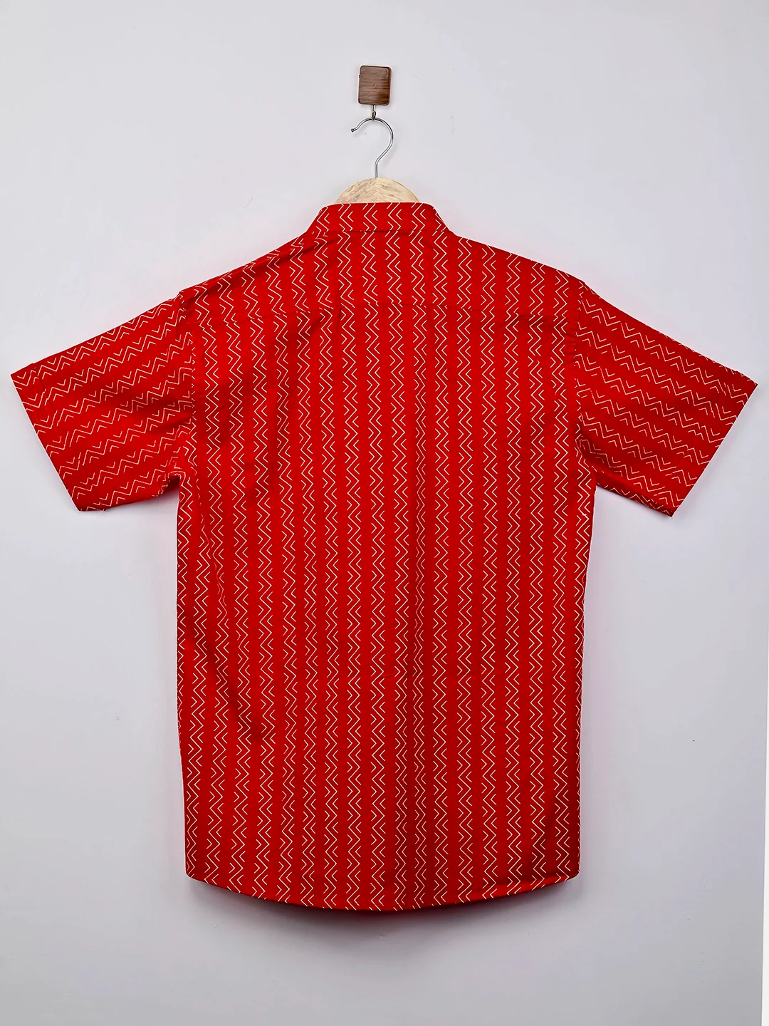 red white stripes half sleeves shirt - Image 3