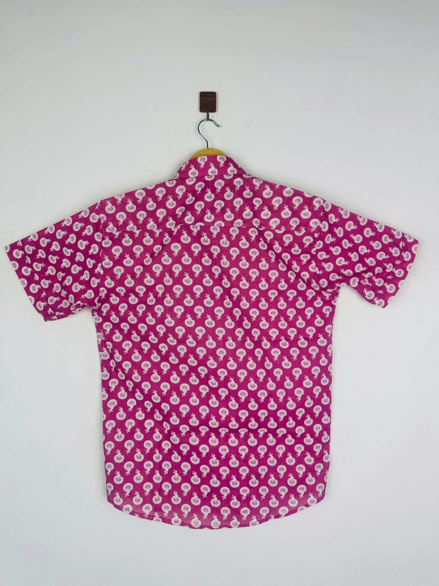 Rosy Bloom Printed Half Shirt - Image 3