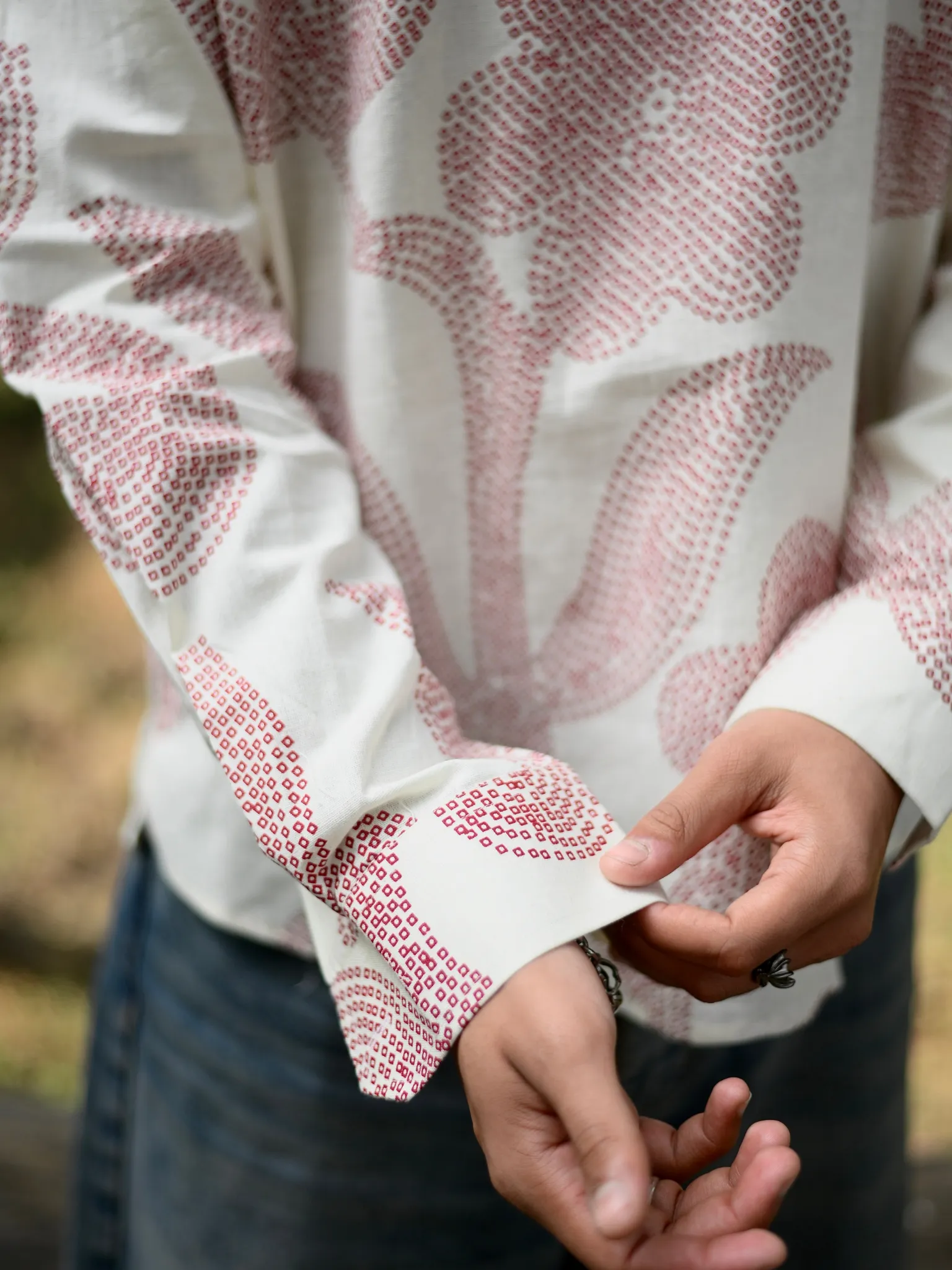 Ruby Leaf Cotton short kurta - Image 3
