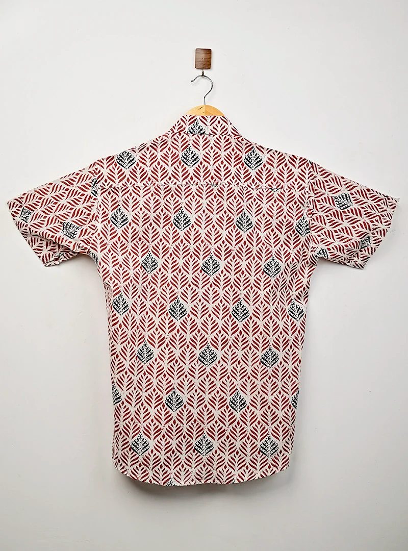 Rust Grove Printed Half Sleeves Shirt - Image 3