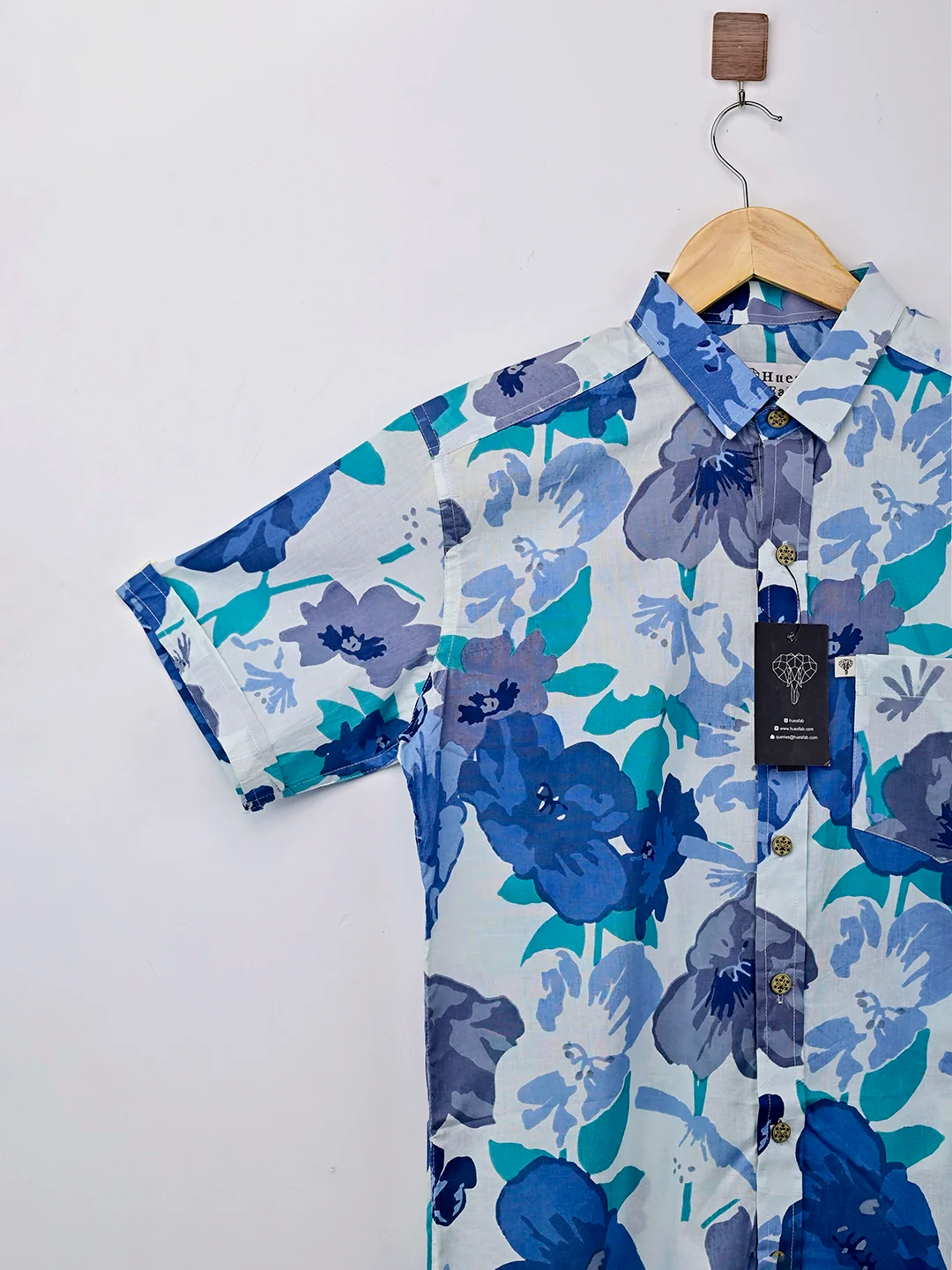 white fantasy half sleeves shirt