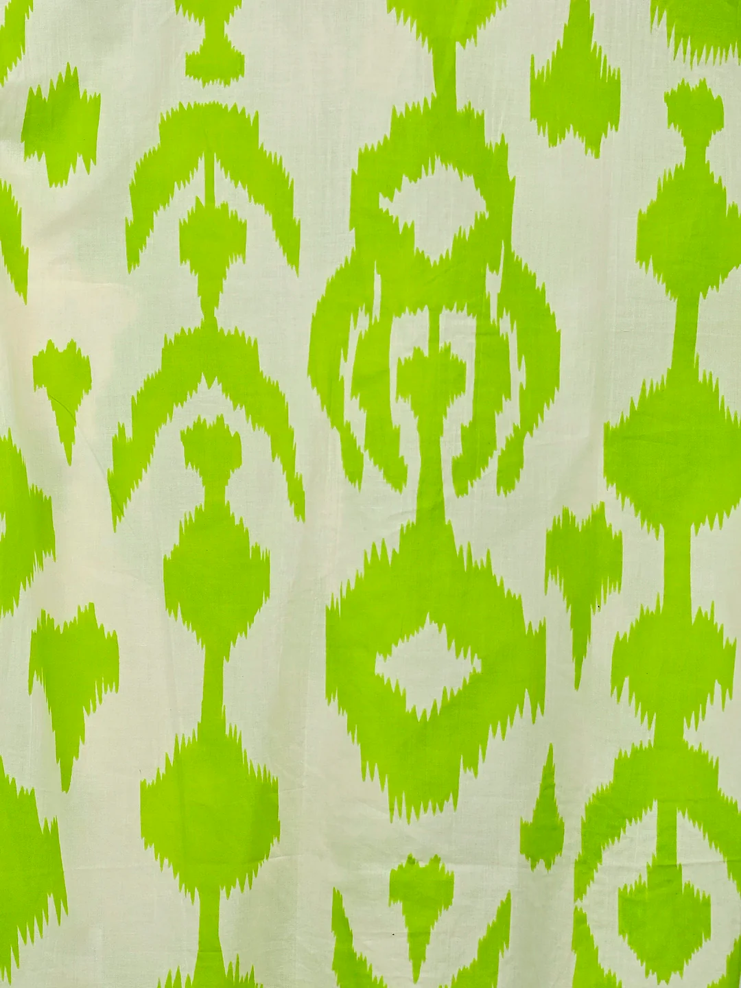 White Green Ikat Half Sleeves Shirt - Image 4