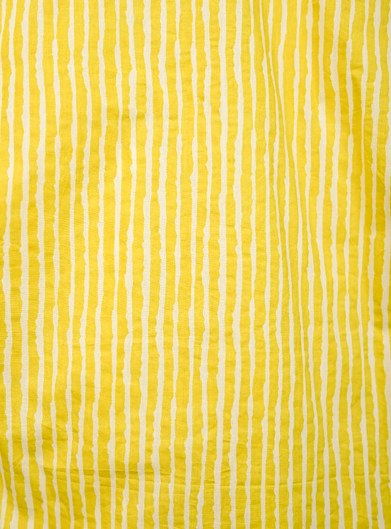 Yellow Lining Printed Half Sleeves Shirt - Image 4